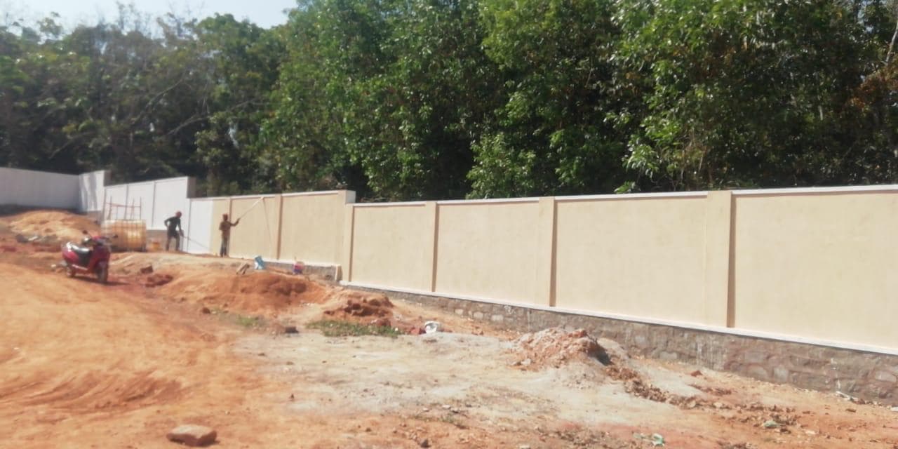 KMF compound wall - Before 1