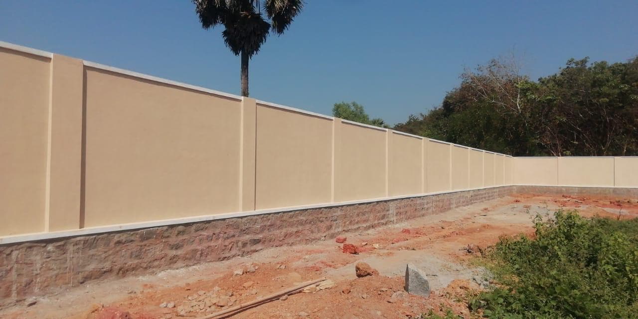 KMF compound wall - Before 2