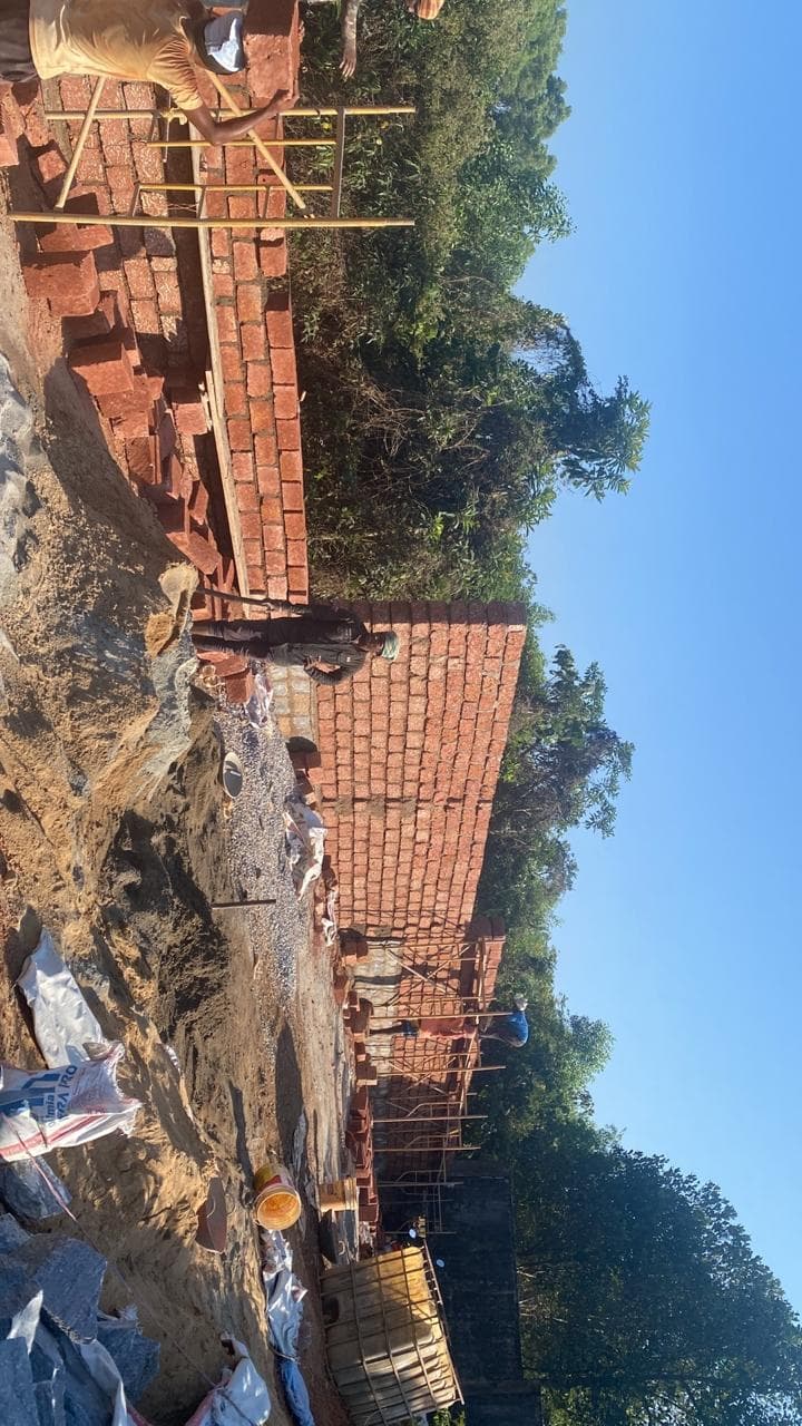 KMF compound wall - Before 2